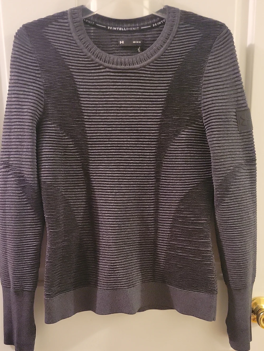 Under Armour Men’s Navy and Black Textured Crewneck Sweater